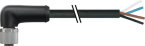M12 Power female 90° L-cod. with cable 