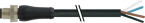 M12 Power male 0° L-cod. with cable 