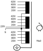 MDST three-phase autotransformer 