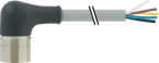 M23 female 90° with cable 