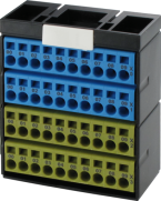 POTENTIAL TERMINAL BLOCK BLUE YELLOW 