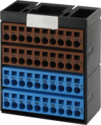 POTENTIAL TERMINAL BLOCK BROWN BLUE 