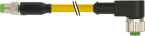 M8 male 0° / M12 female 90° A-cod. 