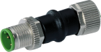 Adaptor M12 male / M12 female A-cod. 