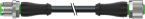 M12 male 0° / M12 female 0° A-cod. 