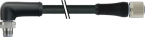 M12 Power male 90° / female 0° L-cod. 