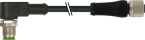 M12 Power L-cod. female 0° / M12 A-cod. male 90° 