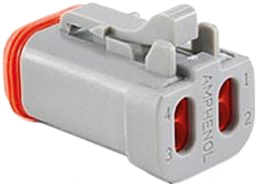 DataPanel - I/O connector with end cap and wedgelock 