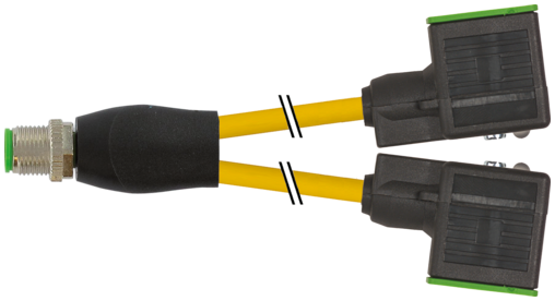 Y-Distributor M12 male / MSUD valve plug A-18mm 