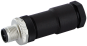 M12 Power male 0° S-cod. screw terminal