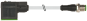 M12 male 0° A-cod. / MSUD valve plug A-18mm
