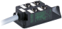 M12-DISTRIBUTOR BOX 4-WAY, 5-POLE WITHOUT LED