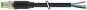 M8 male 0° A-cod. with cable