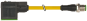 M12 male 0° A-cod. / MSUD valve plug A-18mm
