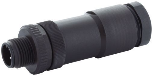 M12 male duo 0° A-cod. screw terminal