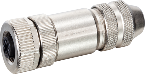 M12 female 0° B-cod. screw terminal shielded Murrelektronik