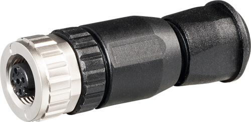 みーるん M12 female 0° A-cod. screw terminal