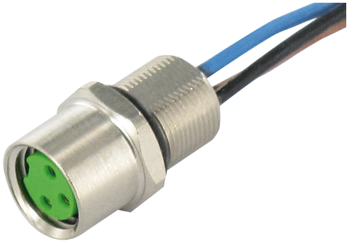 M8 female recept. A-cod. front Murrelektronik Shop