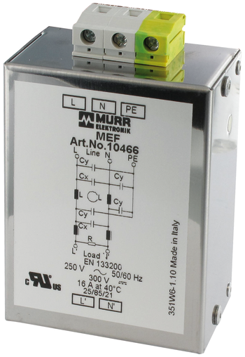 MEF EMC-FILTER 1-PHASE 2-STAGE Murrelektronik Shop