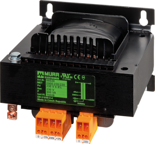 MET 1-PHASE CONTROL AND ISOLATION TRANSFORMER Murrelektronik