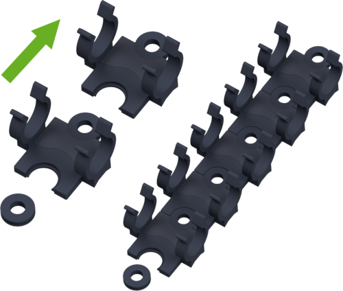 modular universal holder for connectors, 9mm Murrelektronik Shop