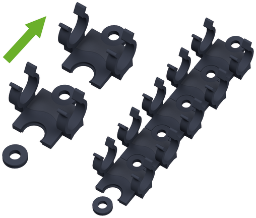 modular universal holder for connectors, 14mm Murrelektronik