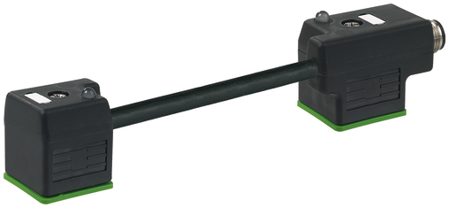 M12 male on back A-cod. / MSUD double valve A-18mm