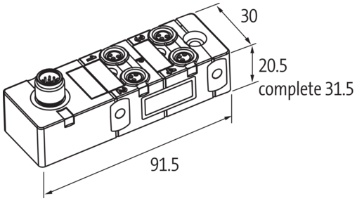 EXACT8, 4XM8, 4 POLE Murrelektronik Shop