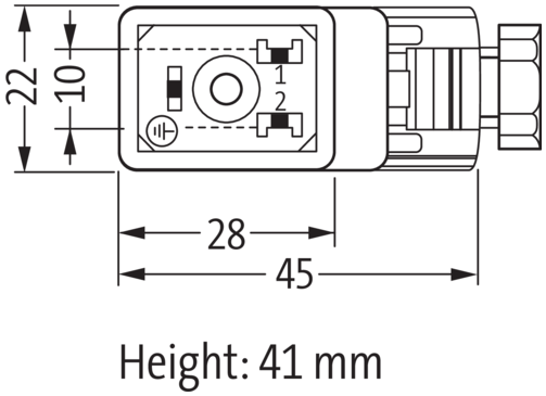 SVS VALVE PLUG FORM B 10 MM FIELD-WIREABLE Murrelektronik Shop