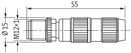 MOSA M12 male 0° field-wireable (IDC) Murrelektronik Shop