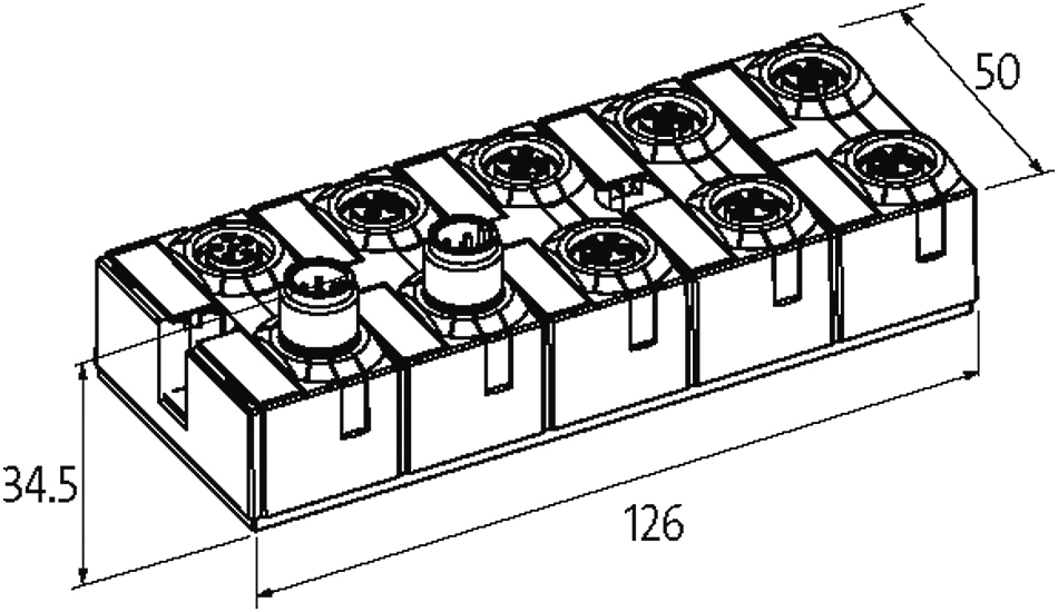 56605 MURRELEKTRONIK CUBE67 I/O EXTENSION MODULE K3 12 dig..