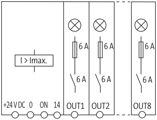 MICO BASIC 8.6 electronic circuit protection, 8 CHANNELS