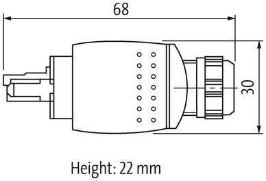 Connecteur RJ45 Push Pull coudé à confectionner Murrelektronik
