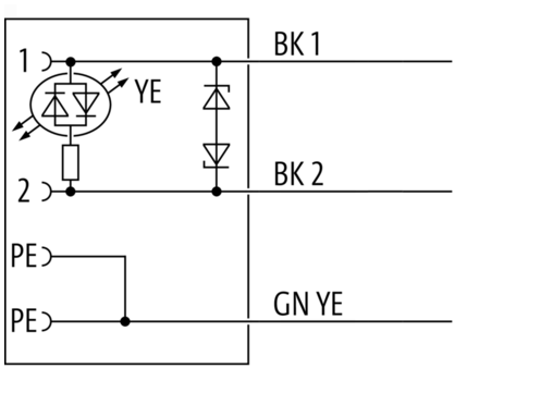 MSUD valve plug A-18mm with cable Murrelektronik Shop