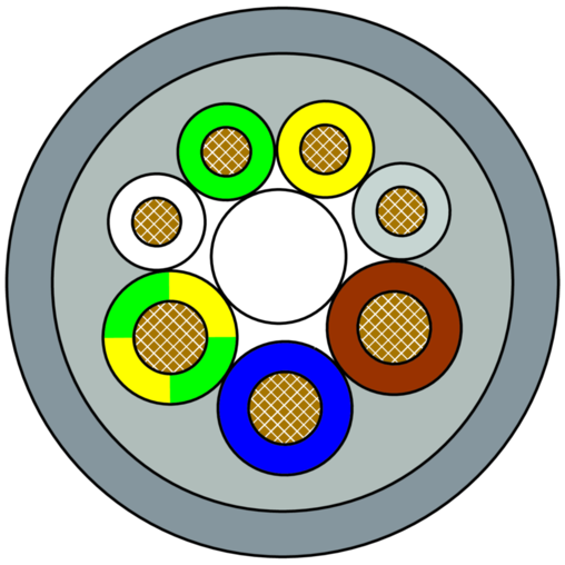 EXACT12, 4XM12, 4 POLE MOULDED CABLE Murrelektronik Shop